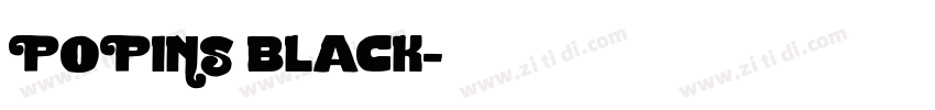 POPINS black字体转换